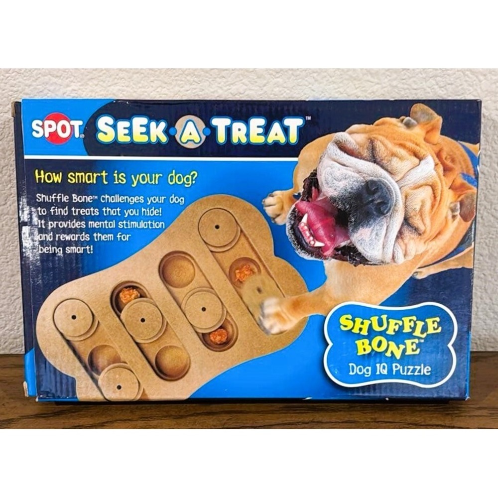 NEW Spot Seek-a-Treat Shuffle Bone Dog IQ Treat Puzzle Christmas Gift